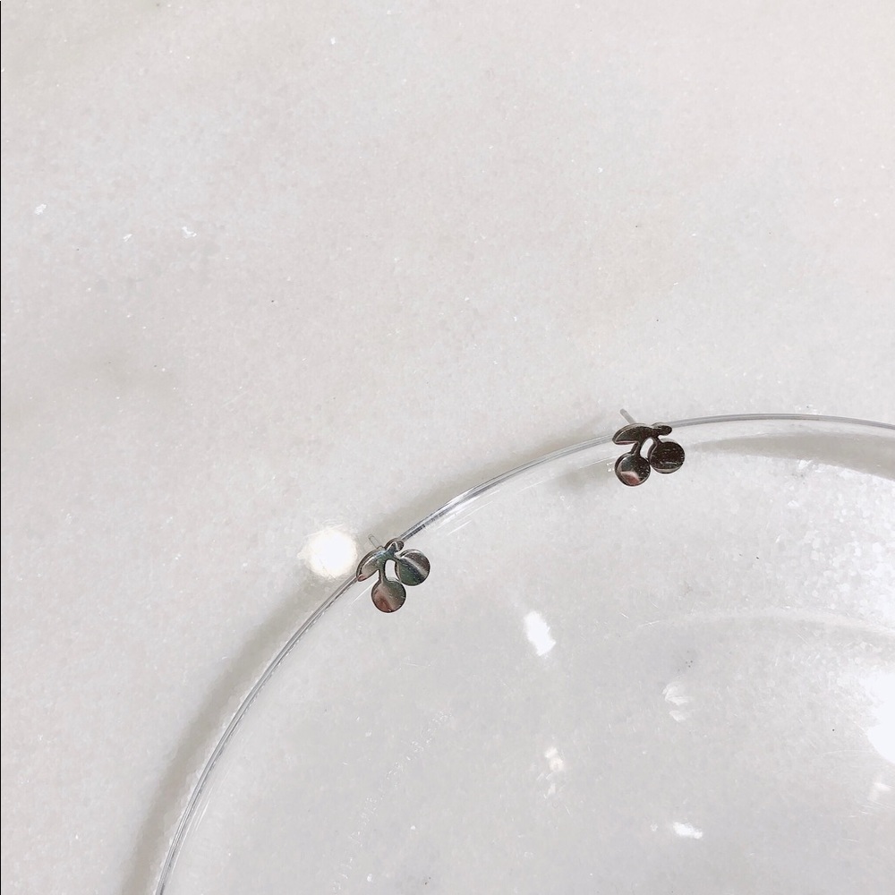 Stud earrings 🍒 cherry